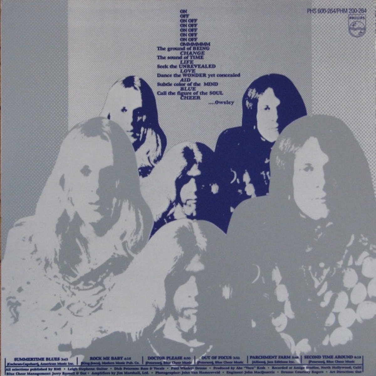 Blue cheer LP レコード PHILIPS BLUE CHEER Vincebus Eruptum PHILIPS RECORDS Sealed 180 Gram