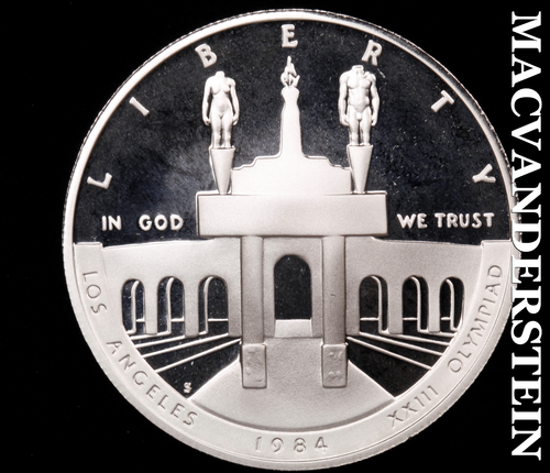 1984-S L.A. Olympics Commemorative Silver Dollar - Choice Gem Proof #C41