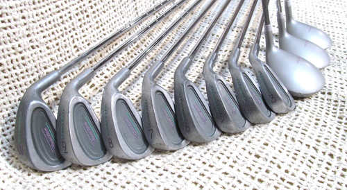 TOUR EDGE Power Golf REACTION 11Pc Complete Wood-Iron Set RH~Ladies Steel Shafts - Picture 7 of 15