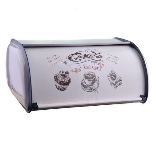 Retro Style Metal Bread Bin Box Kitchen Food Storage Loaf Vintage Kitchen New - Picture 12 of 17