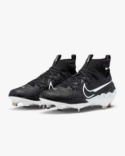 Nike Alpha Huarache NXT Men's Metal Baseball Cleats Black White DJ6517-001 Sz 12 - Picture 3 of 6