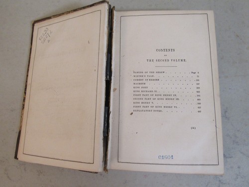 Dramatic Works of William Shakespeare in 4 Volumes ~ 1855 HC, Lippincott - Foto 12 di 24