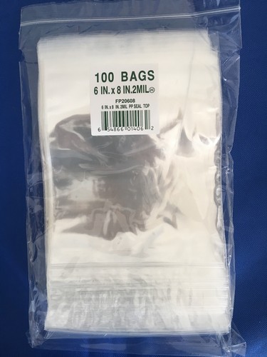 Clear Cello Zipper Zip Seal Lock Top Reclosable Hang Hole Plastic Poly Bags 2Mil - Picture 4 of 19