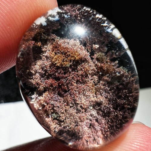 26,4ct seltener natürlicher klarer Phantomkristall poliert - Bild 6 von 12