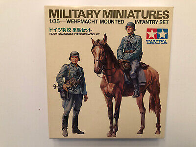 Tamiya 1/35 Scale Wehrmacht Mounted Infantry Set (2 figures, 1 horse) - Kit MM153 Tamiya 1/35 Scale Wehrmacht Mounted Infantry Set (2 figures, 1 horse) - Kit MM153