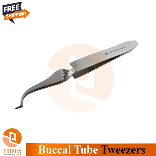 Dental Buccal Tube Tweezers Bracket Placing Reverse Action Orthodontic Forceps - Picture 3 of 3