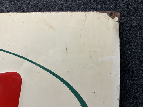 Vtg 40s 50s Hep Soda Pop Advertising Embossed Metal Sign 20” Red Rock Atlanta - Picture 7 of 16