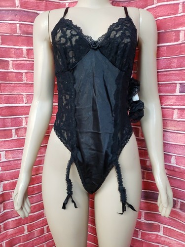 Cinema Etoile Seductive Wear By Tom Bezduda Black Women's Garter Sz M NWT #CB3 - Picture 8 of 10