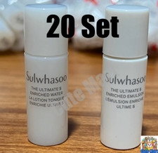 Sulwhasoo The Ultimate S 5ml 0.17oz Enriched Water + Emulsion 20 Set K-Beauty