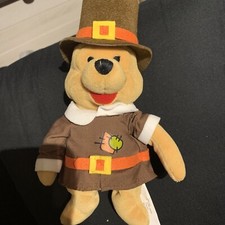 Disney Store Mini Bean Bag PILGRIM POOH 8" Plush Toy No Tag