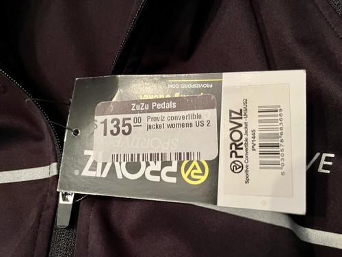 Proviz Sportive Women's Convertible Softshell Reflective Cycling Jacket/Vest US2 - Picture 8 of 10