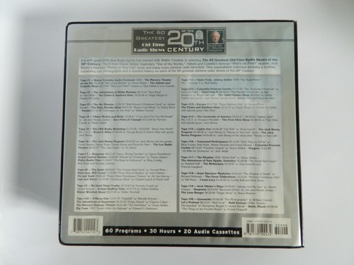 The 60 Greatest Old-Time Radio Shows of the 20th Century 20 Audio Cassette Tapes - Picture 5 of 5