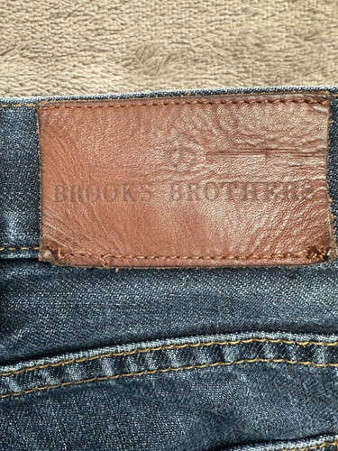 Brooks Brothers Straight Fit Jeans - 38x34 - Classic Blue Denim - Picture 9 of 10