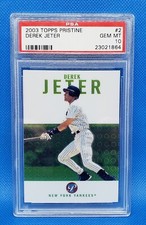 2003 TOPPS PRISTINE #2 DEREK JETER HOF PSA 10