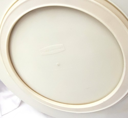 MCM Lazy Susan Rotating drink SERVING TRAY green & blue platter 17" Rubbermaid - Picture 11 of 12