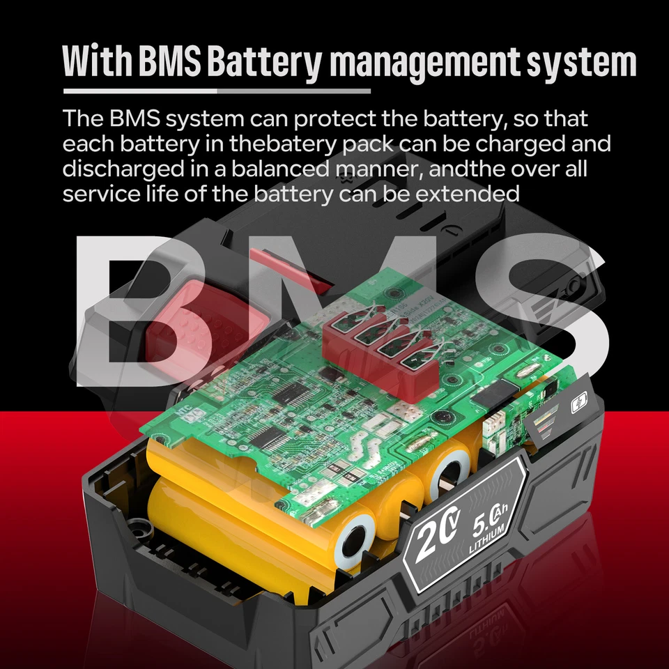 4/2x Para PARKSIDE X20V TEAM Tools Batería 5.0 Ah PLG 20 A1, PLG 20 C3 vatios 20 voltios - Imagen 3 de 4