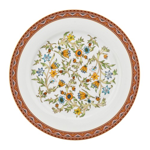 4 pc 7.5" Fleurs des Prairies Porcelain Dessert Plates, Bone China Plate Set - Picture 11 of 13