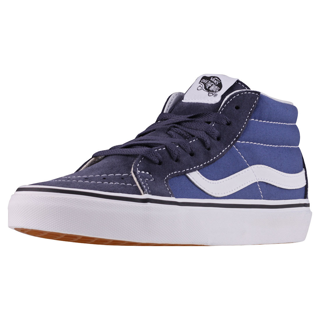 Vans Sk8-mid Reissue Damenschuhe Blau Suede & Canvas Casual Trainers Lace-up Vans Sk8-mid Reissue Damenschuhe Blau Suede & Canvas Casual Trainers Lace-up