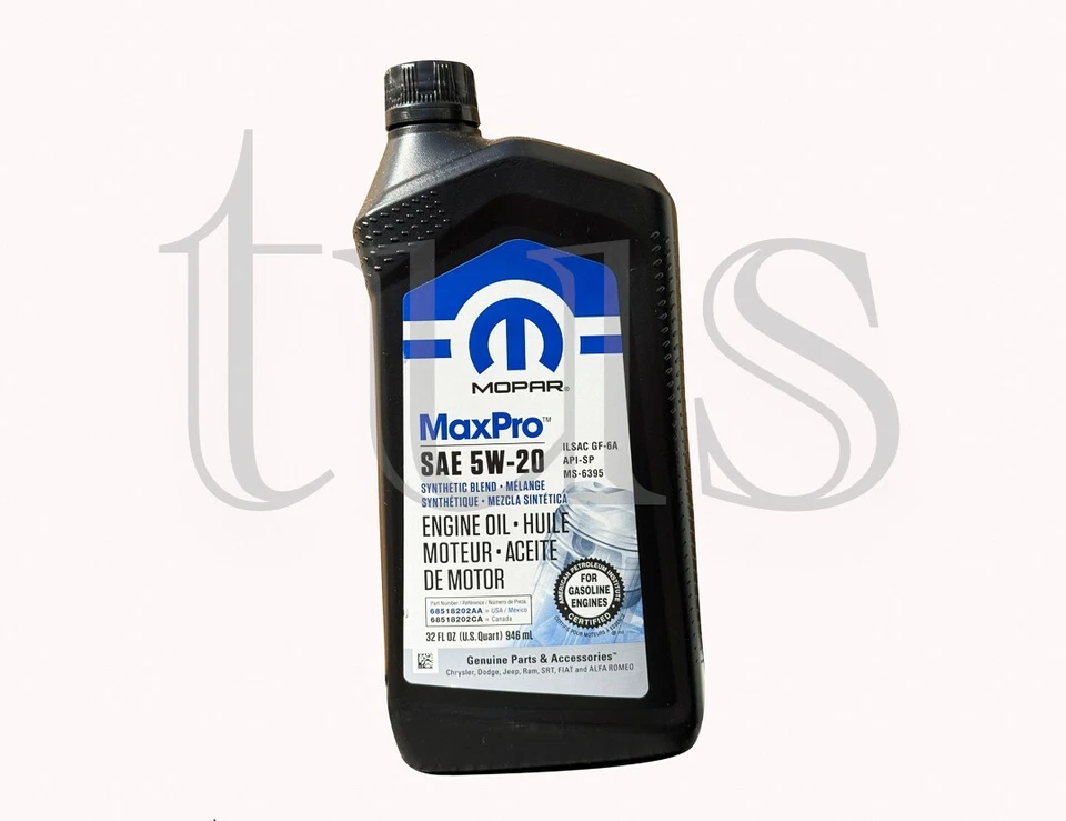 Kit de cambio de aceite de motor genuino Mopar 2004 Chrysler Concorde 3,5 L aceite de motor 5w30 Foto 3 de 3
