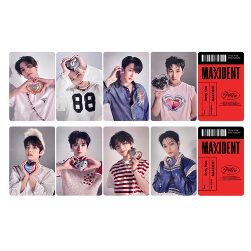 Tarjeta de fotos Kpop STRAY KIDS MAXIDENT hecha por fan Hyujin Han con autógrafo - Imagen 30 de 46