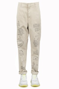 V69 Dondup Beige Gs0784 estate Donna Dp446 Primavera 2019 Pantalone rrxFOX
