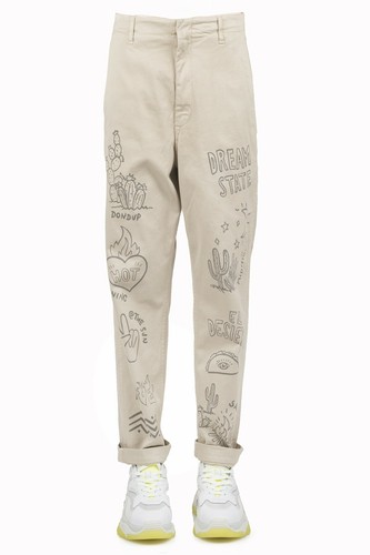 V69 Dondup Beige Gs0784 estate Donna Dp446 Primavera 2019 Pantalone rrxFOX
