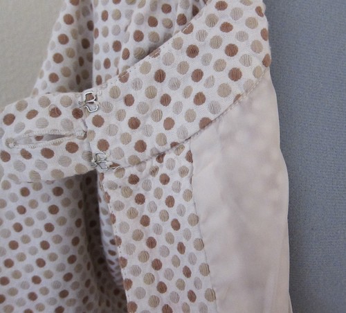 STOOSH, NORDSTROM'S, CROPPED POLKA DOT COTTON JACKET, LARGE BUTTONS - JR SMALL - Picture 7 of 8