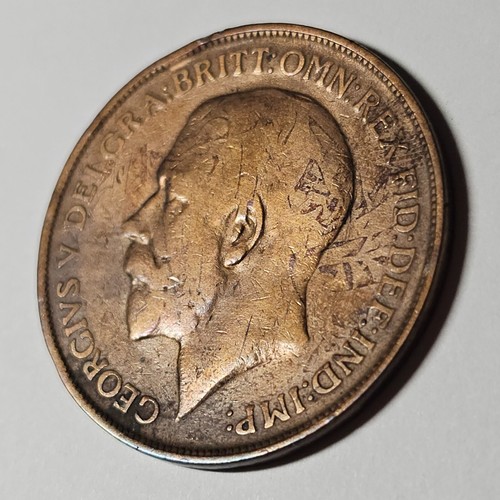 1912 H UK Great Britain 1 penny - George V - KM# 810 - COMBINE to save - UK-240 - Picture 4 of 6