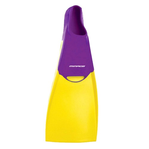 Mirage Deluxe Yellow Rubber Floatable Swim Flipper Fins – All sizes Baby to XXL - Picture 14 of 14