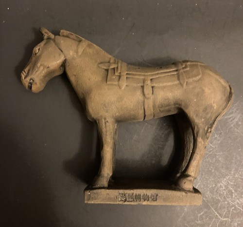 Qin Terracotta Warriors Horse Museum Replica Xi’an China 5 1/2” Brown - Picture 2 of 12