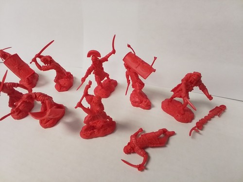 Conte CTCROM-002R "RED Roman Legionnaires Set #2 9pc" 1/30 Plastic Toy Soldiers - Picture 5 of 6