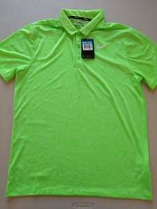 lime green nike polo