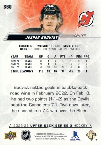 2022-23 Upper Deck Series 2 Hockey #350-#450 - You Pick - Picture 21 of 169