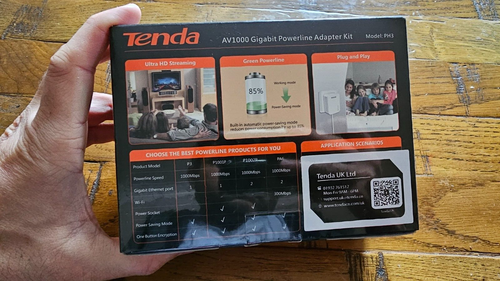 Tenda AV1000 Gigabit Powerline Adapter 1000Mpbs PH3 - 第 3/4 張圖片