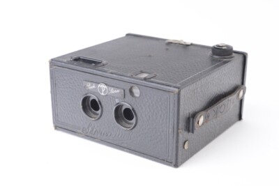 Stereo Puck Kamera von Thornton Pickard. Format 6x8,5 cm auf 120er Folie.