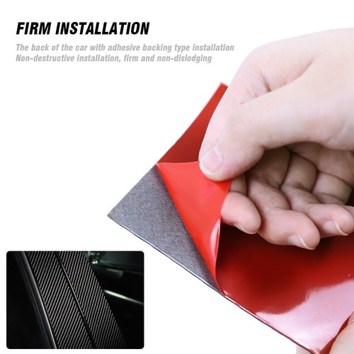 Real Carbon Fiber Car Window B Pillar Trim Cover For BMW 3 Series F30 2013-2018 - Picture 6 of 9