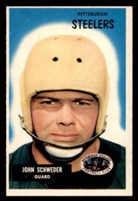 1955 Bowman Football #130 John Schweder EX *f1