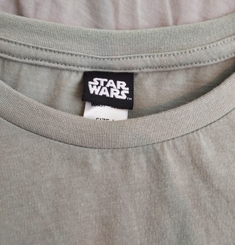 Star Wars Yoda Best Dad Ever Mens Large Graphic Print T-Shirt Olive Green - Picture 3 of 7