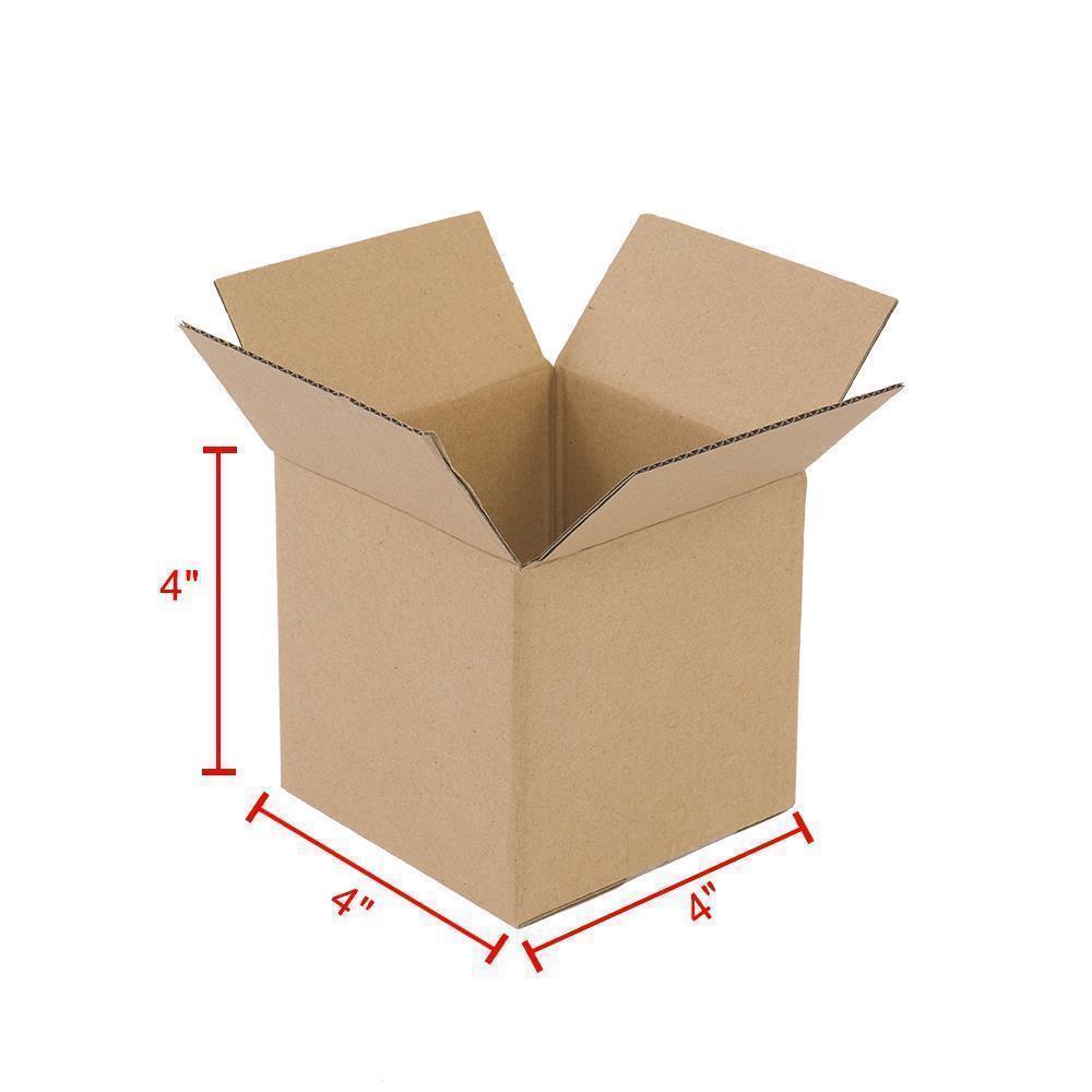 100 4x4x4 Shipping Boxs Packing Mailing Storage Corrugated Box