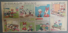 Walt Disney's "Donald Duck" Sunday Page from 9/13/1959 Size: ~7.5 x 15 inches