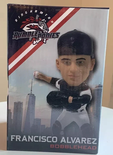 NEW IN UB FRANCISCO ALVAREZ BOBBLEHEAD BINGHAMTON RUMBLE PONIES SGA NY METS