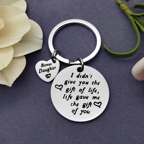 Daughter In Law Gift Keychain Bonus Daughter Gift Stepdaughter Jewelry Gift From - Picture 5 of 7