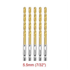 13pc Hex Shank Titanium Drill Bit Set Electric Twist Drill Multl Bits 1/16"-1/4" 13pc Hex Shank Titanium Drill Bit Set Electric Twist Drill Multl Bits 1/16"-1/4"