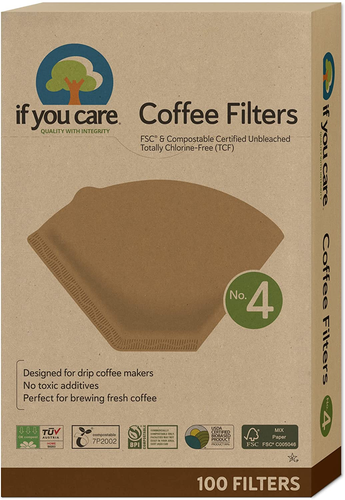 # 4 Cone Shaped Unbleached All Natural Compostable Coffee Filters, 100 Count (Pa - Picture 10 of 12