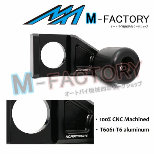 Black Billet Axle Block Sliders Swingarm Protectors Fit Yamaha YZF R6 17-19 18 - Foto 3 di 4
