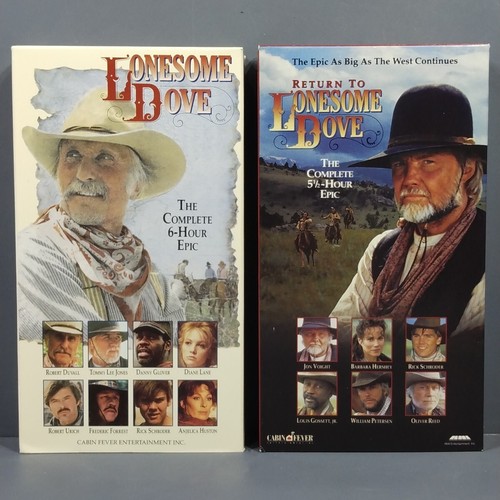 Lonesome Dove VHS The Complete 6 Hour Epic & Return Complete 5 1/2 Hour Epic EUC - Picture 1 of 7