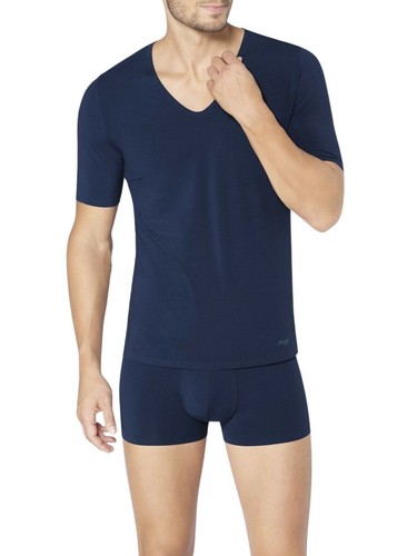 32/S Sloggi Herrenunterwäsche ZERO Feel V-Ausschnitt T-Shirt Stretch Baumwolle reichhaltiges Oberteil