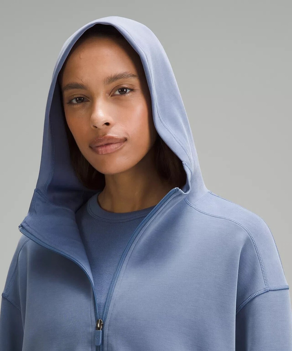 lululemon Softstreme Full-Zip Hoodie Oasis Blue Size12 lululemon Softstreme Full-Zip Hoodie Oasis Blue Size12
