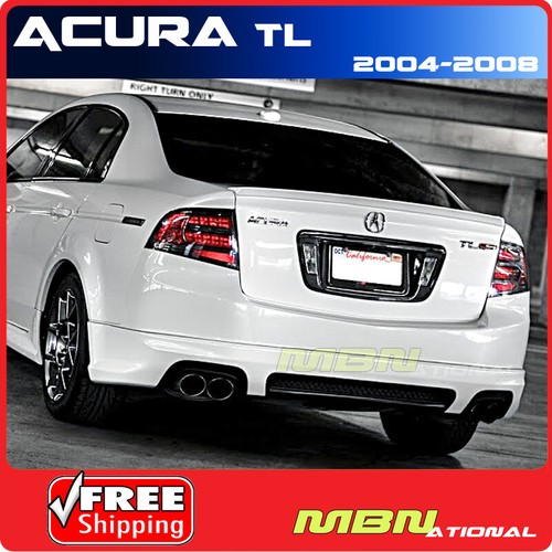 04-08 For Acura TL 4DR Sedan Type-S Style Rear Trunk Tail Lip Spoiler Primer ABS - Foto 2 di 2