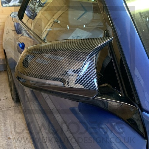 Cubiertas de espejo efecto fibra de carbono estilo fibra de carbono BMW M135i M140i M235i M F20 F22 - Imagen 7 de 7